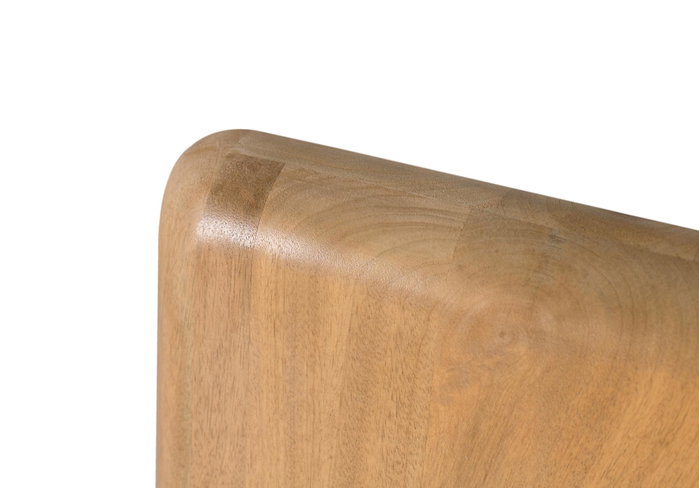 Giner y Colomer Cabecero Madera de Mango, Acabado Natural, Cantos en Media Caña, 1 Unidad